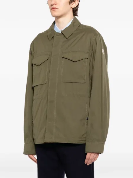 Geacă cu puf Moncler reversibilă verde