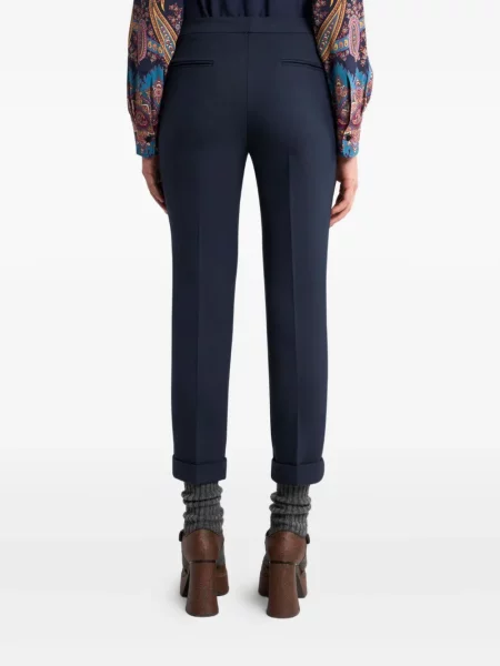 Cropp pantaloni Etro albastru