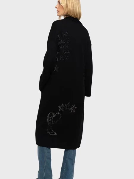 Вовняне пальто Zadig&voltaire чорне