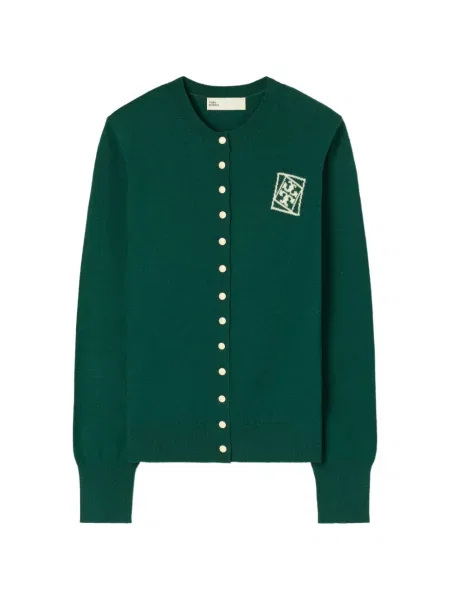 Cardigan Tory Burch verde