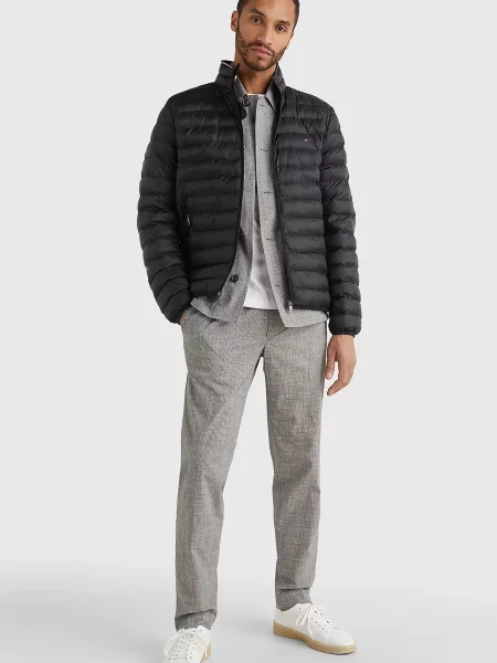 Переработанный компактный куртка Tommy Hilfiger черная