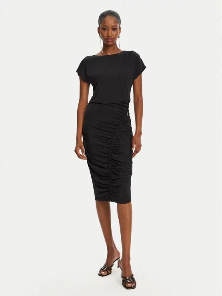 Vsakodnevna obleka Patrizia Pepe črna