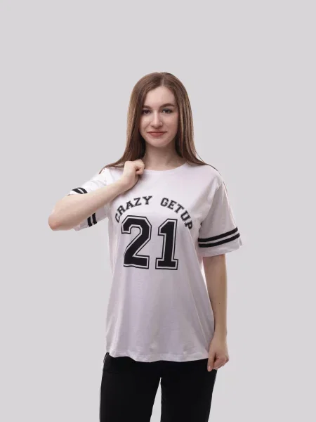 Футболка LUMO віскоза/поліестер білий