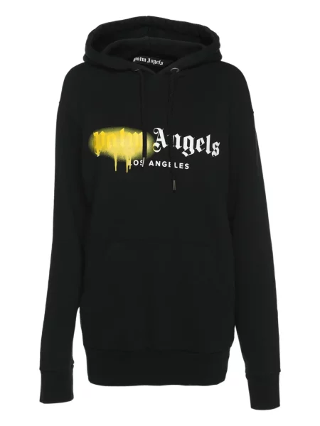 Bluza z kapturem Palm Angels z autografem czarna