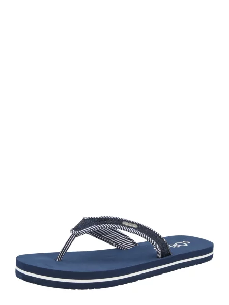 S.Oliver Flip-flops bleumarin alb
