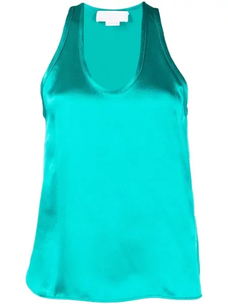 Top Genny din satin verde
