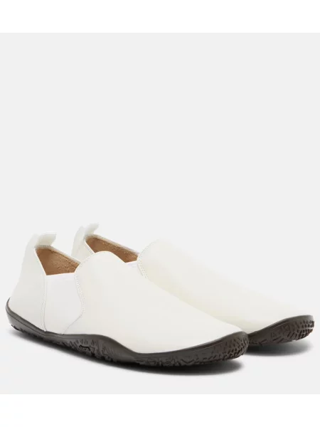 Sneakerși Lemaire din piele slip-on alb
