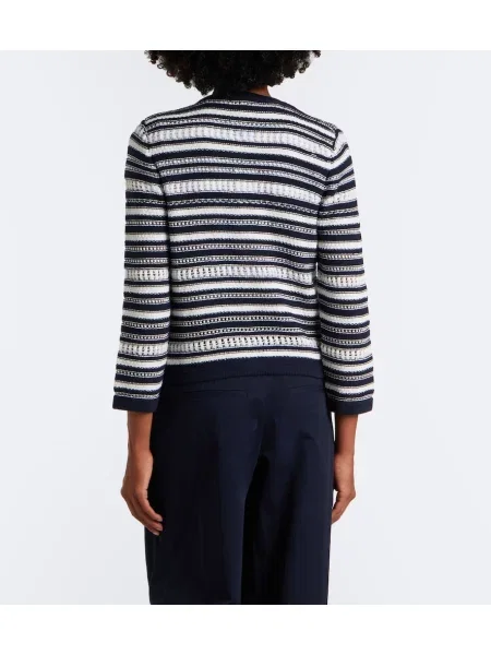 Cardigan Veronica Beard cu dungi albastru