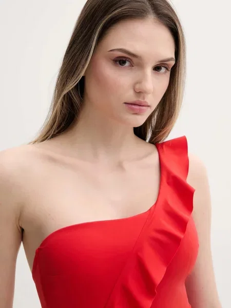 Plavky women'secret oranžová vyztužený košík červené