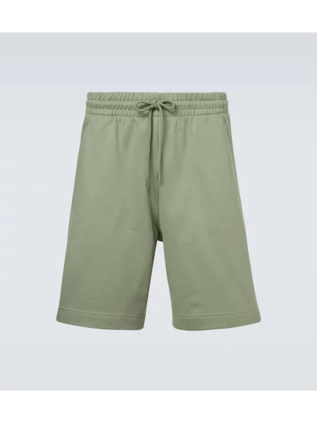 Pantaloni scurți Dries Van Noten din jerseu verde