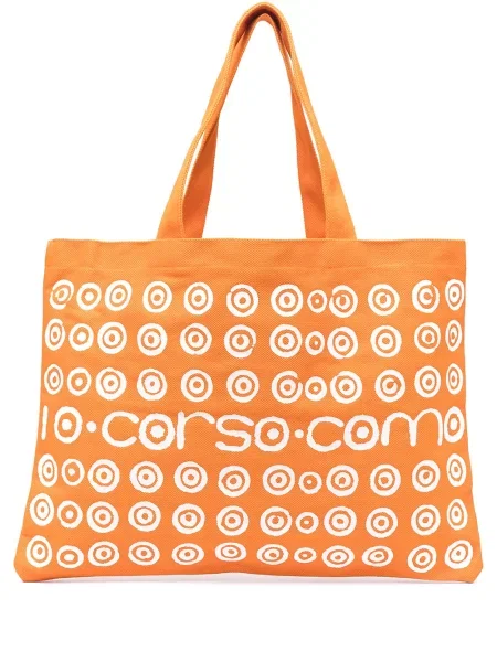 Geantă shopper 10 Corso Como cu imagine portocaliu