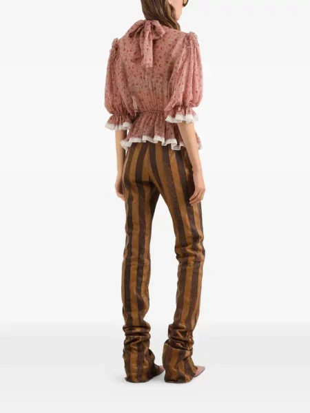 Pantaloni Dolce & Gabbana cu dungi maro