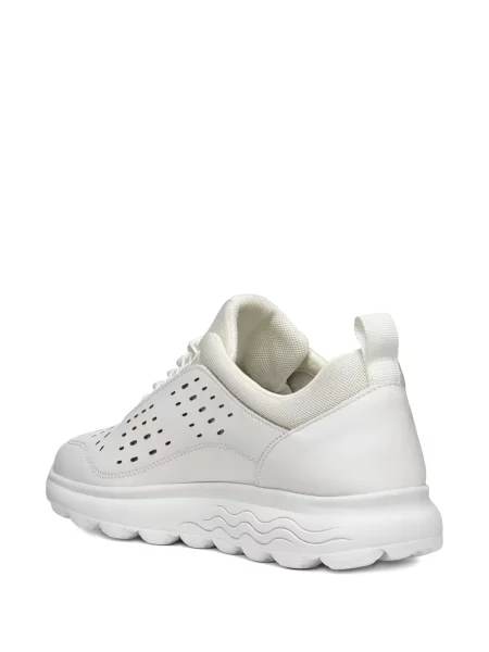 Fűzős csipkés sneaker Geox fehér