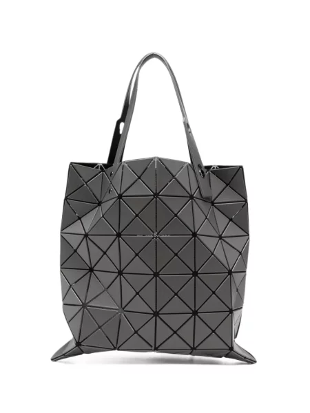Geantă shopper Bao Bao Issey Miyake cu imprimeu geometric gri