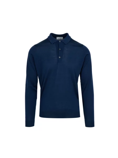 Sweter John Smedley niebieski