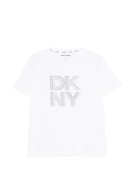Tricou Dkny cu imagine alb