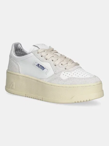 AUTRY sneakers din piele Platform alb