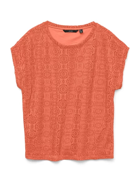VERO MODA Tricou VMMAYA AVA' portocaliu