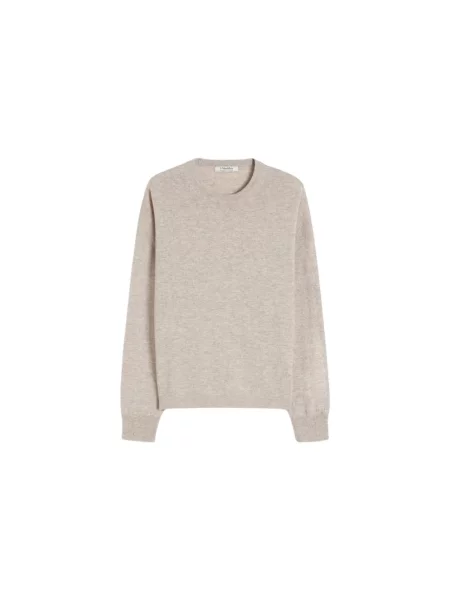 Sweter Max Mara z kaszmiru beżowy