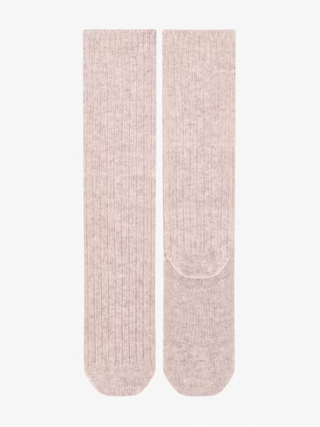 Penti Ponožky PENTI Warme bequeme gerippte Jacquard-Strumpfhose přírodní bílá