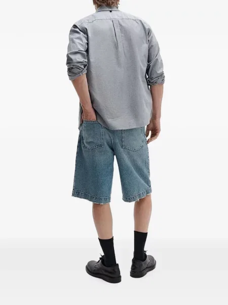 Pantaloni scurți din denim Rag & Bone albastru