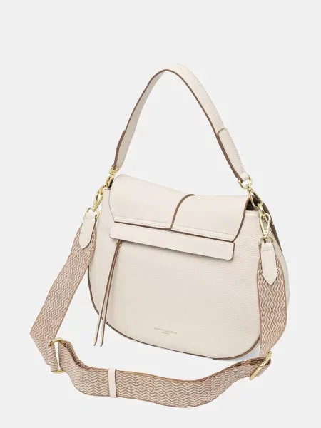 Gianni Chiarini Torebki Kobieta Biały ONE SIZE Len Helena Round beżowa