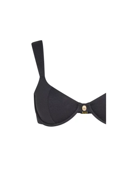 Karl Lagerfeld Moda plażowa Kobieta L Góra od bikini z fiszbinami czarny