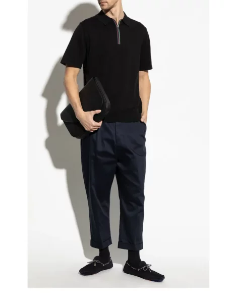 Polo Ps Paul Smith cu dungi negru