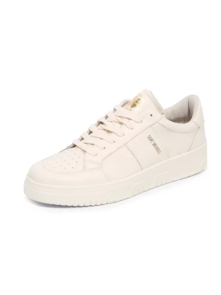 Sneakersy Saint Sneakers skórzane do golfa beżowe
