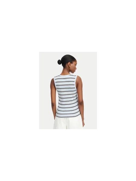 Tommy Hilfiger Felső Multistripe Slim Fit kék