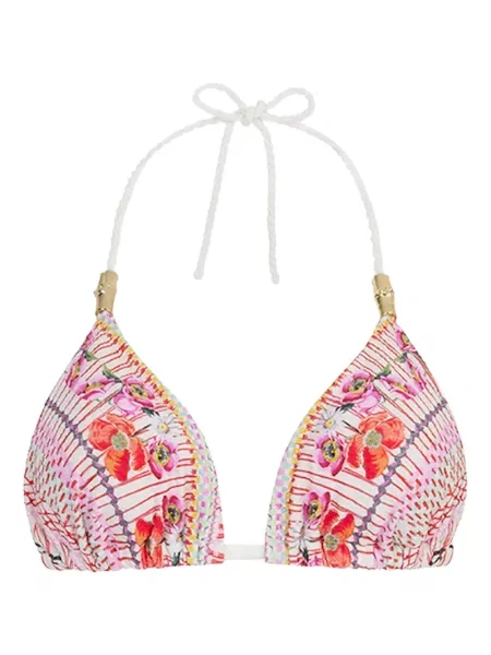 Bikini Temperley London cu model floral roz