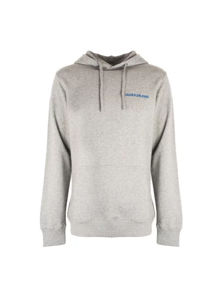 Bluza z kapturem Calvin Klein z kapturem szara