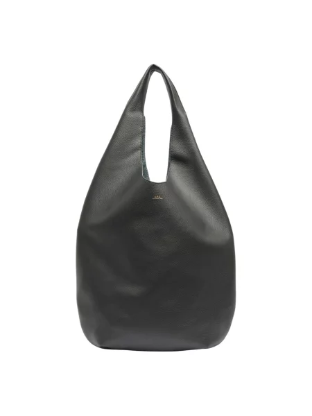 Torebka hobo A.p.c. skórzana czarna