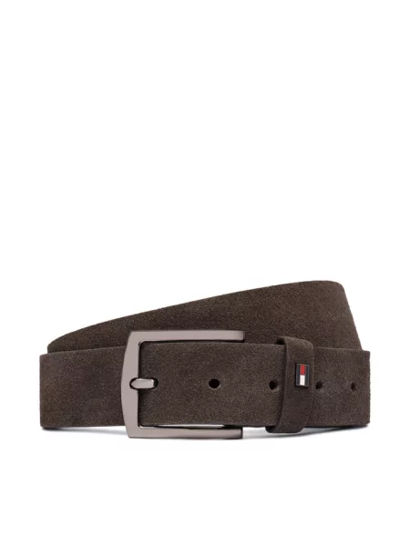 Pasek Tommy Hilfiger brązowy