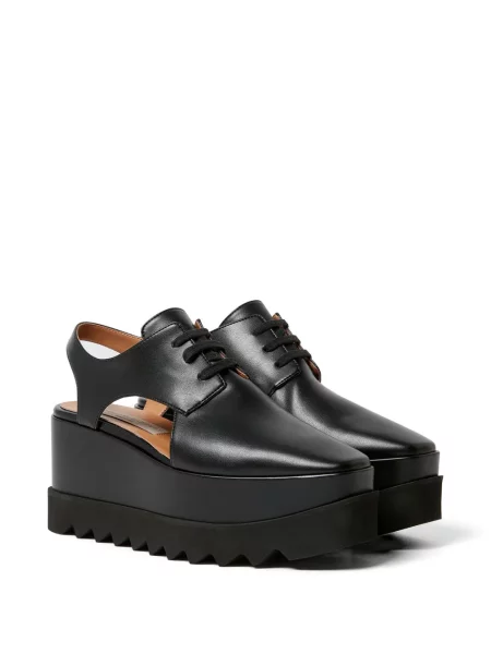 Pantofi derby Stella Mccartney cu pană negru