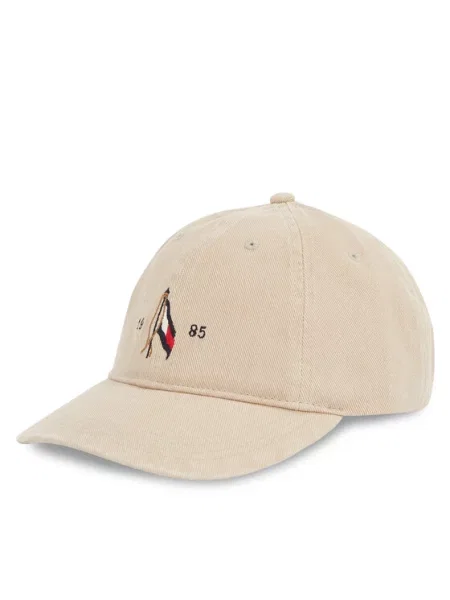 Kapa s šiltom Tommy Hilfiger Seasonal Flag Wash 6 Panel Cap bež