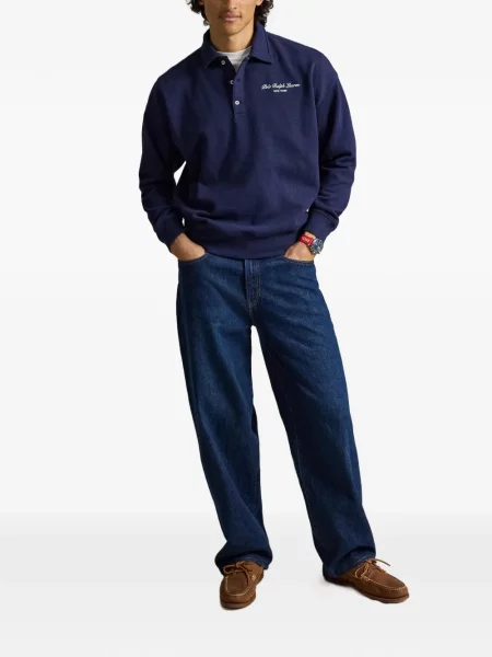 Gulerat șosete Polo Ralph Lauren de lână cu dungi negru