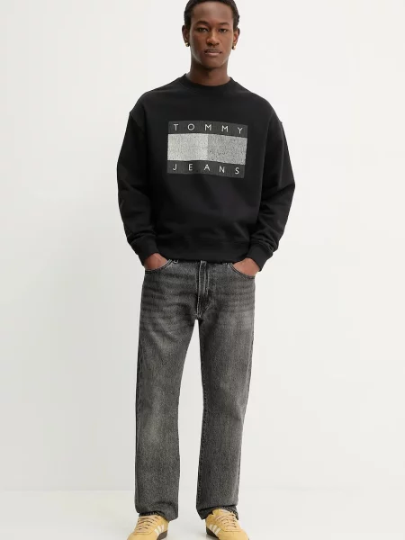 Μπλούζα Tommy Jeans μαύρο