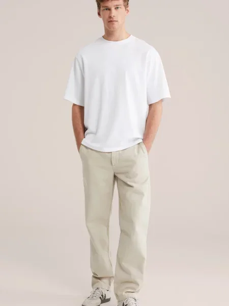 WE Fashion Tricou Boxy' alb
