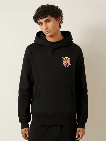 Amiri Bluza Z Kapturem schwarz czarna