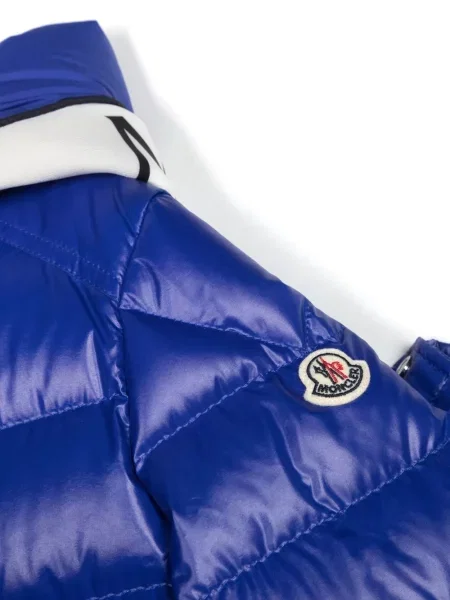 Kurtka dziecięca Moncler Enfant niebieska