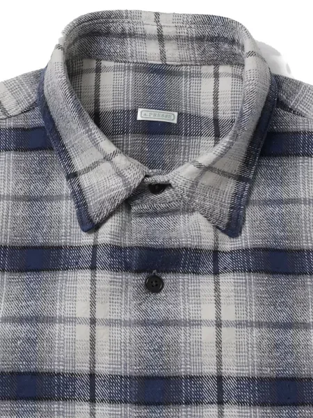 Kostkované kostkovaná košile A.presse modré