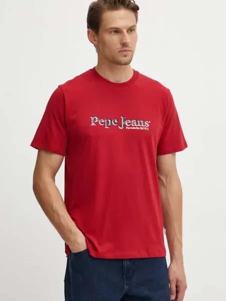 Pepe Jeans Majica kratkih rukava SOMERS TEE crvena
