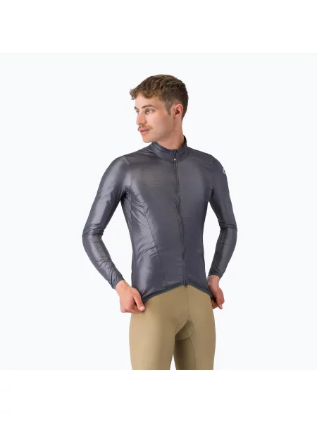 Мъжко яке за колоездене Castelli Aria Shell 2 dark gray сиво