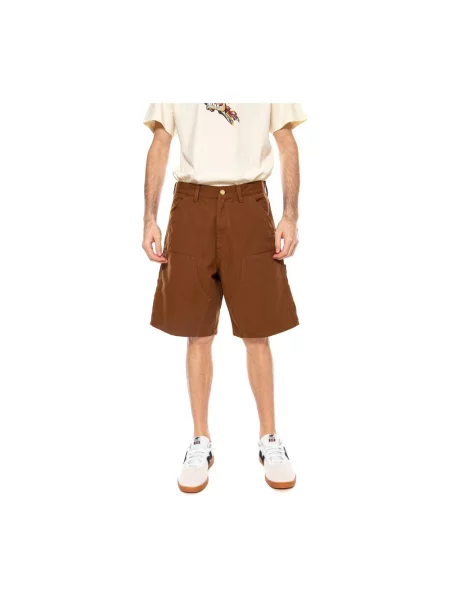 Krótkie szorty Carhartt Wip brązowe