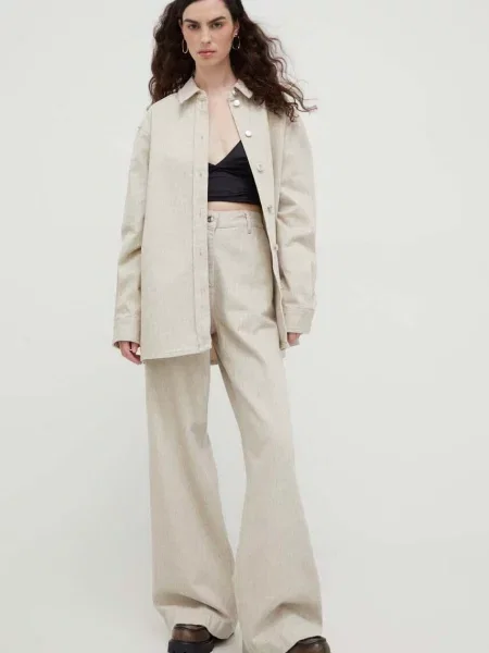 Сорочка Lovechild relaxed класичний комір бежевий