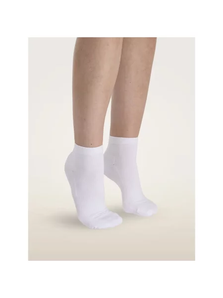 Lniane skarpety Wolford białe