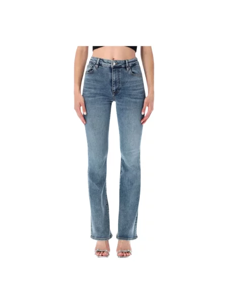 Skinny jeansy skinny Frame niebieskie