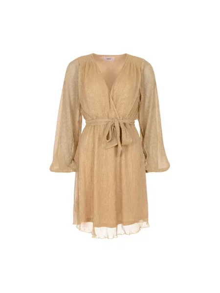 Lniana sukienka Freebird garniturowa beżowa
