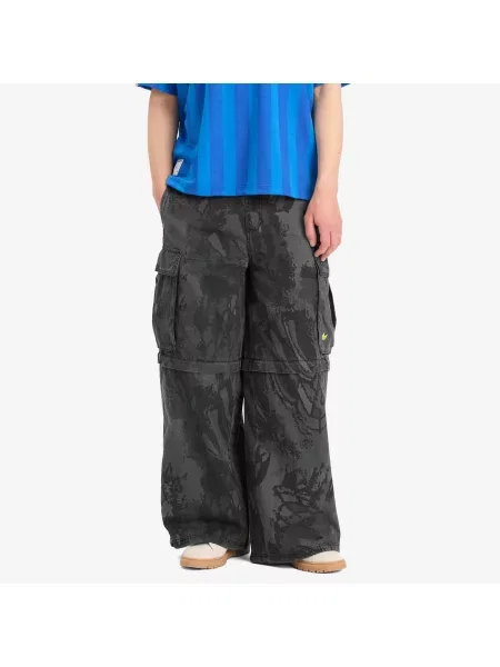 Spodnie cargo Adidas szare